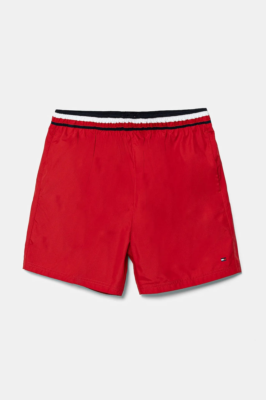 Dječje kratke hlače za kupanje Tommy Hilfiger boja: crvena, UB0UB00577