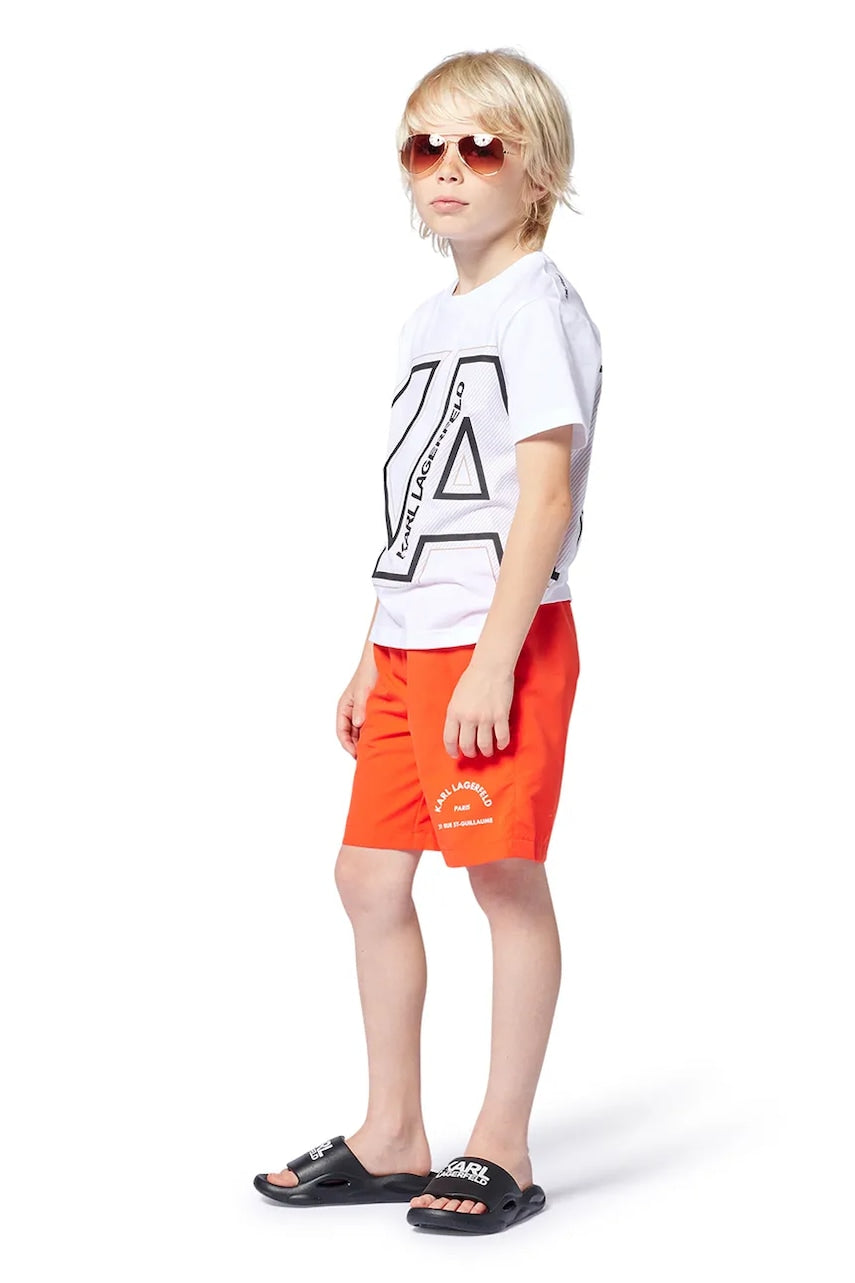 Kratke hlače za kupanje Karl Lagerfeld boja: narančasta, Z30411