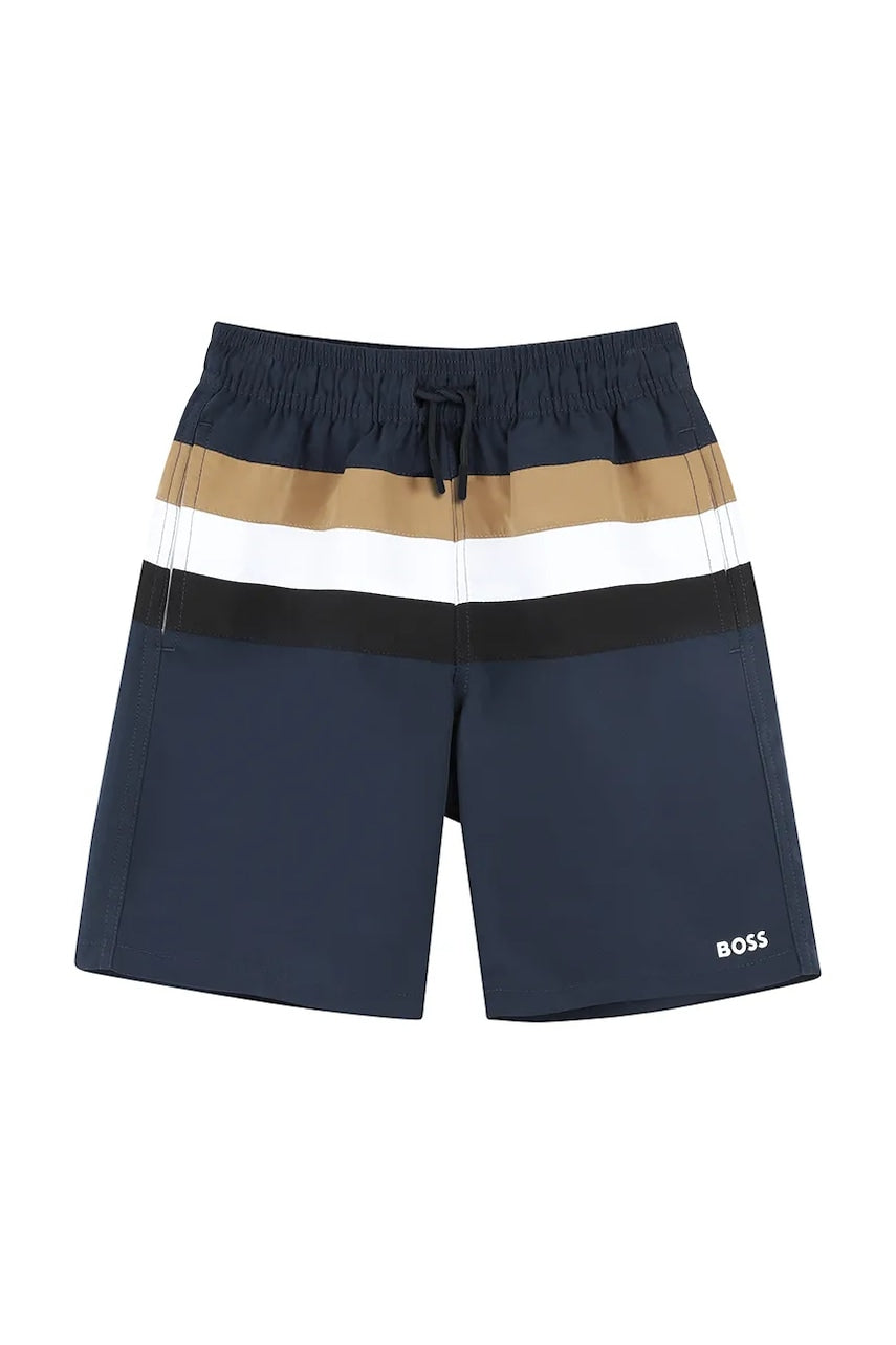 Dječje kratke hlače za kupanje BOSS boja: tamno plava, J51975