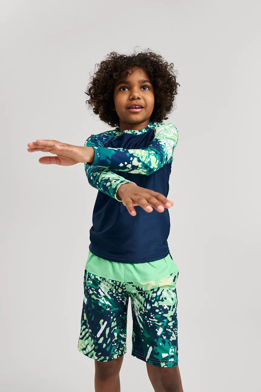 Dječje kratke hlače za kupanje Reima Papaija boja: zelena, 5200155B