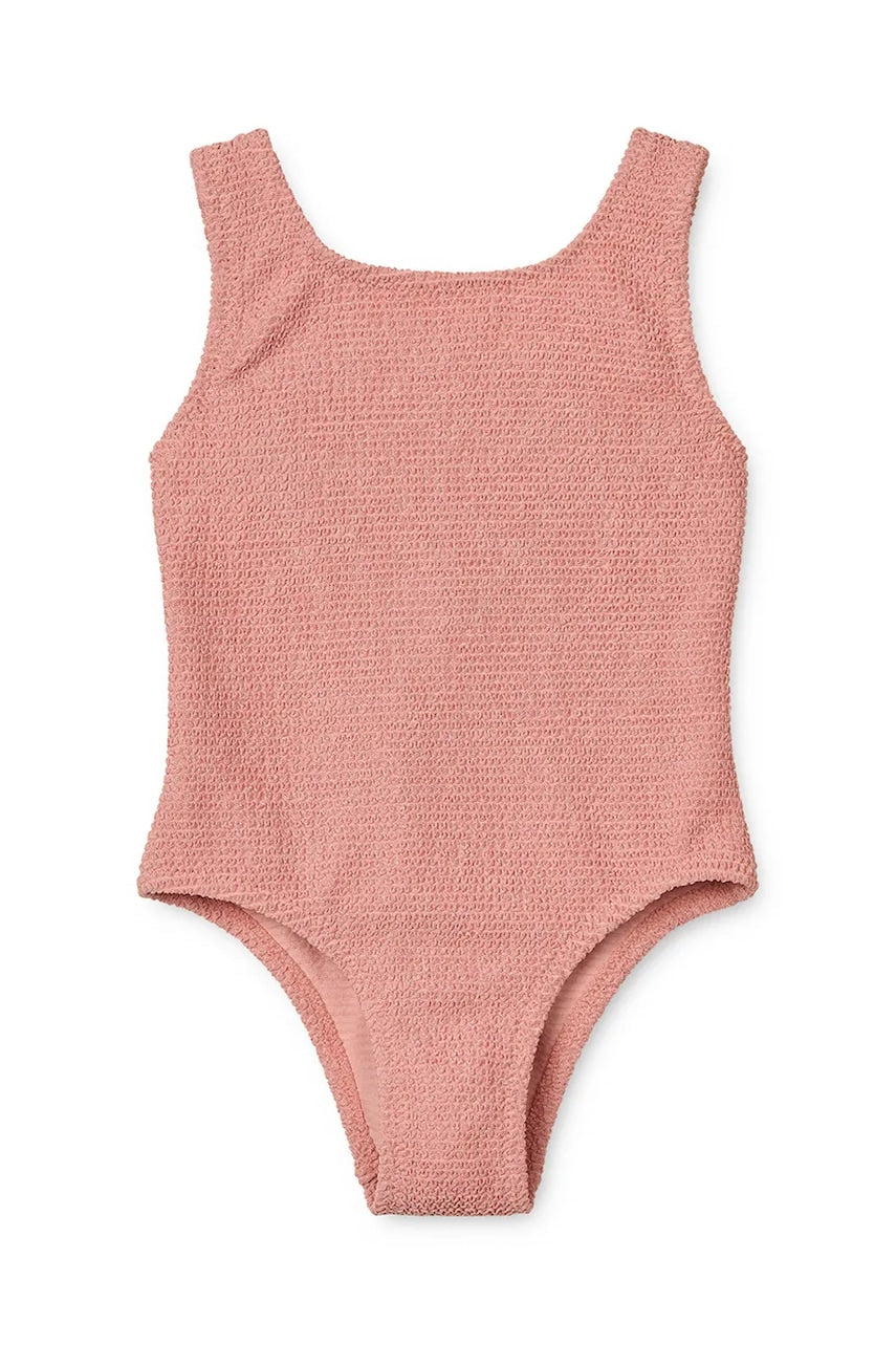 Enodelne otroške kopalke Liewood Bianco Swimsuit roza barva, LW19671