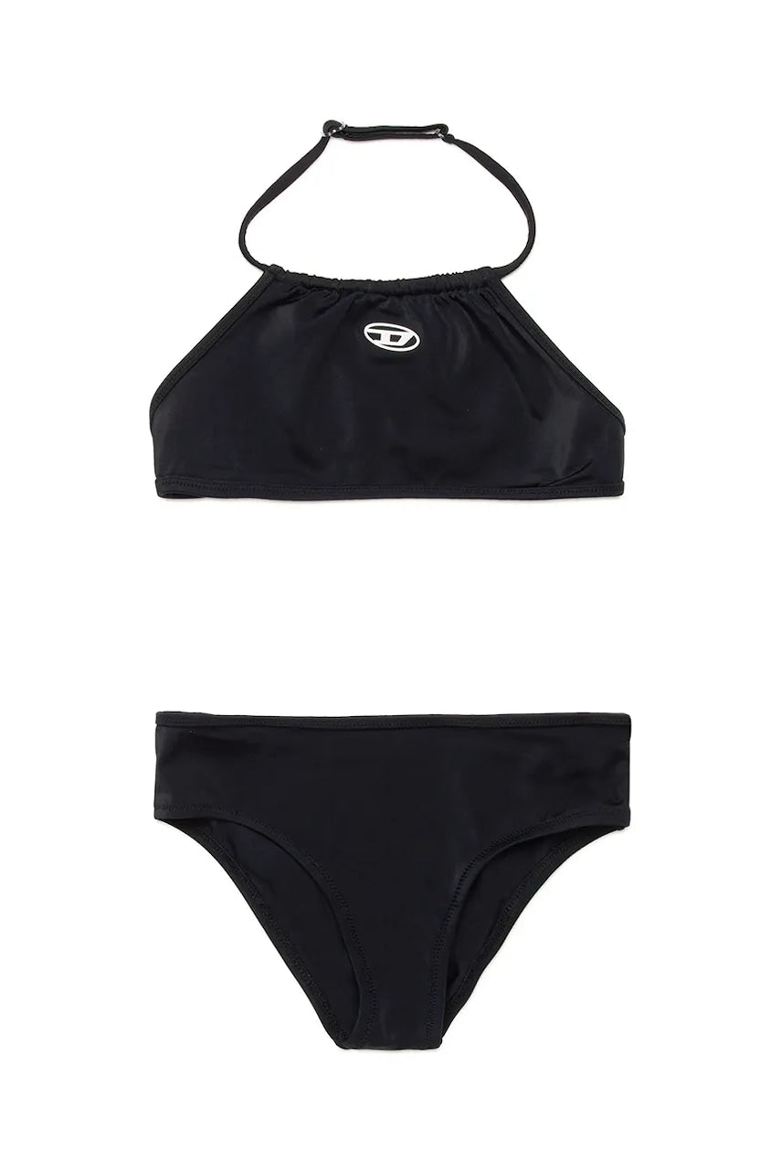 Dvodelne otroške kopalke Diesel MLEAX SWIMSUIT črna barva, J02299