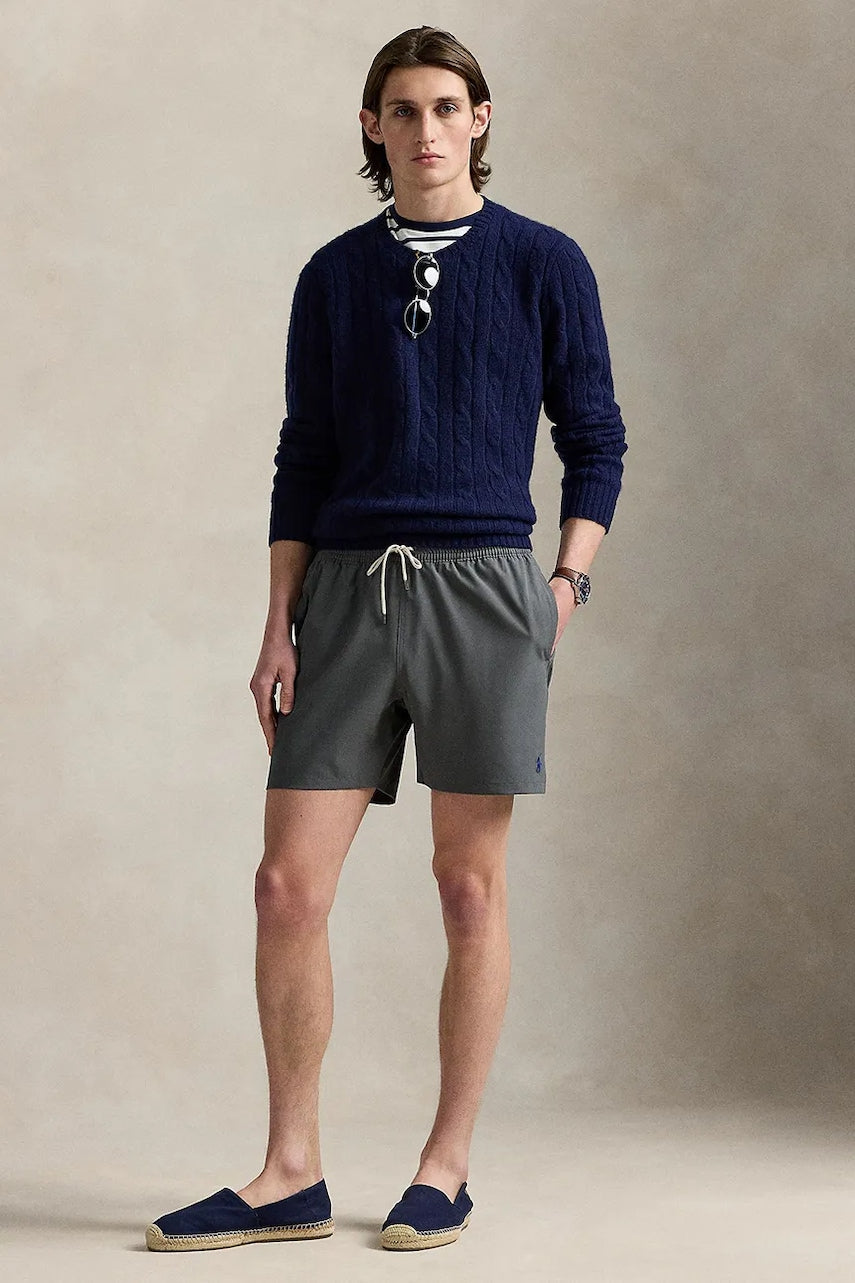 Kratke hlače za kupanje Polo Ralph Lauren boja: siva, 710957782