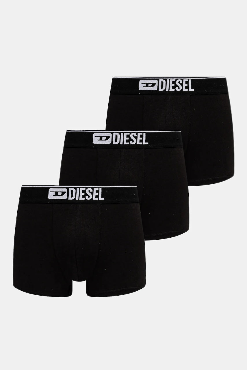 Boksarice Diesel DAMIEN-THREEPACK BOXER-SHORTS 3-pack moške, črna barva, A17752.0LHBI