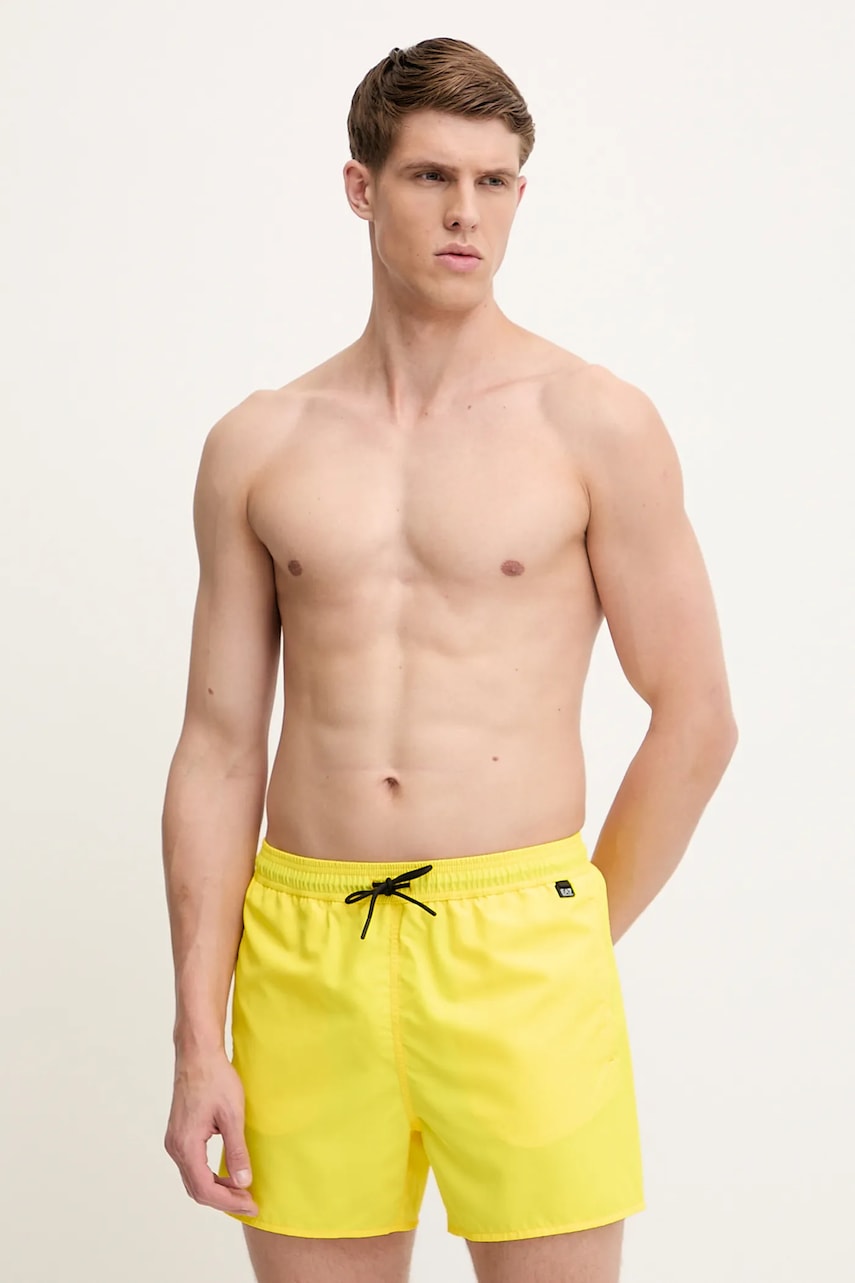 Kratke hlače za kupanje EA7 Emporio Armani boja: žuta, AF13019.7M000510