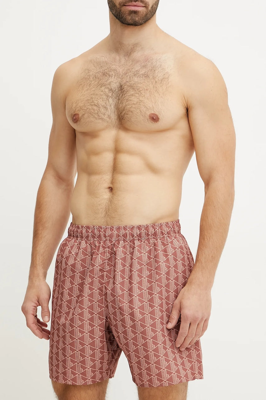 Kratke hlače za kupanje Lacoste boja: narančasta, MH9086