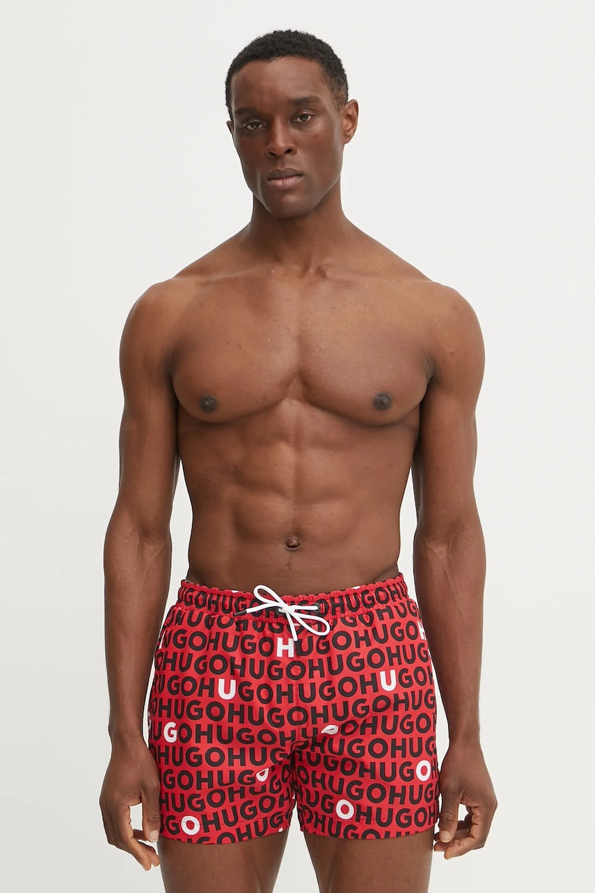 Kratke hlače za kupanje HUGO boja: crvena, 50535412