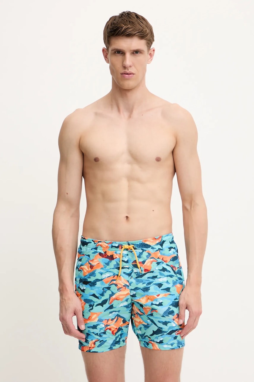 Kratke hlače za kupanje Napapijri V-Inuvik boja: tirkizna, NP0A4IBLFDA1