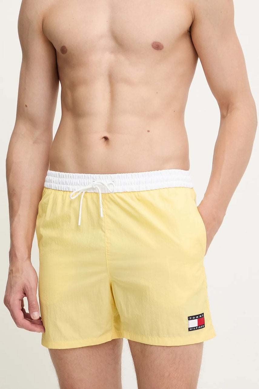 Kratke hlače za kupanje Tommy Hilfiger boja: žuta, UM0UM03455