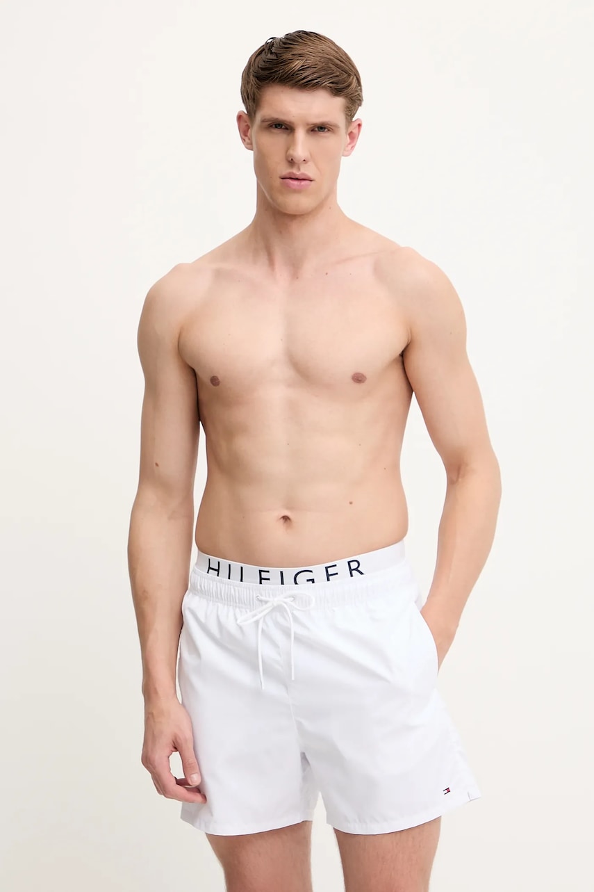 Kratke hlače za kupanje Tommy Hilfiger boja: bijela, UM0UM03489