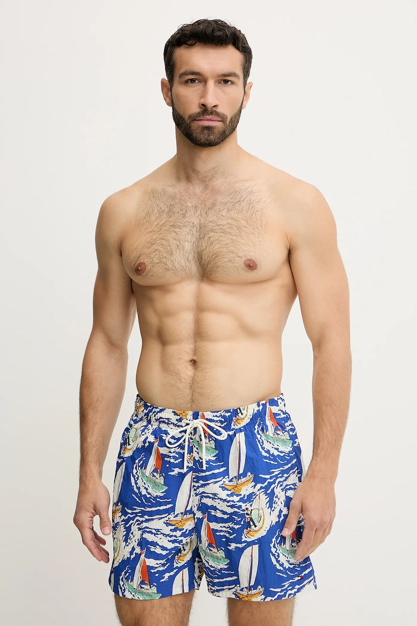 Kratke hlače za kupanje Tommy Hilfiger boja: bež, UM0UM03491