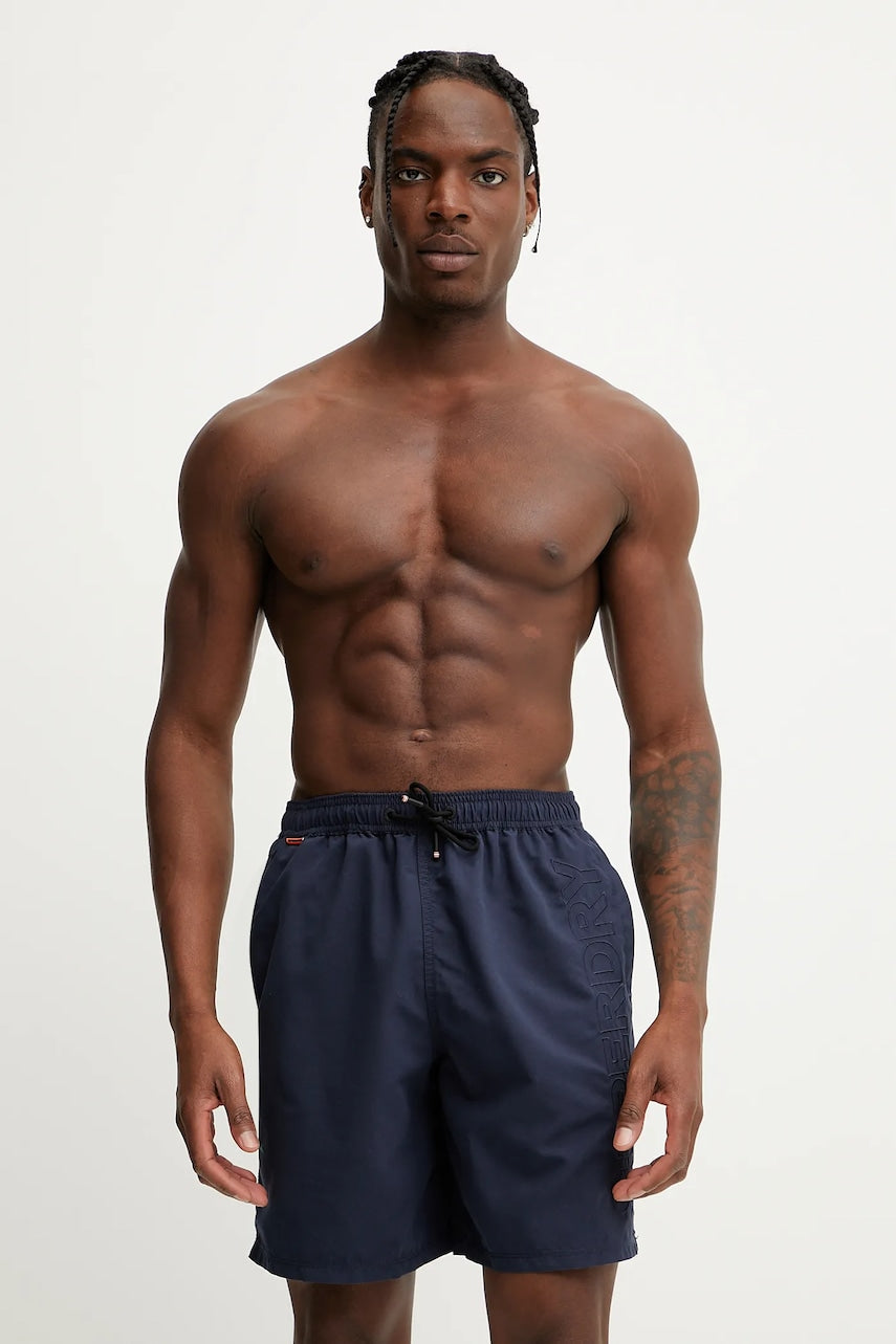 Kratke hlače za kupanje Superdry boja: tamno plava, M3010246A-09S