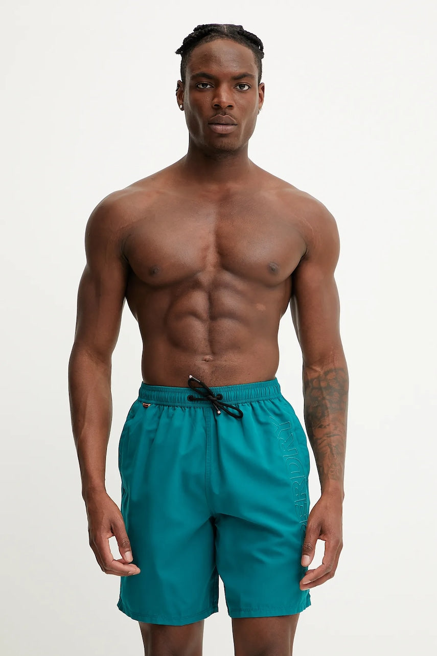 Kratke hlače za kupanje Superdry boja: zelena, M3010246A-20E