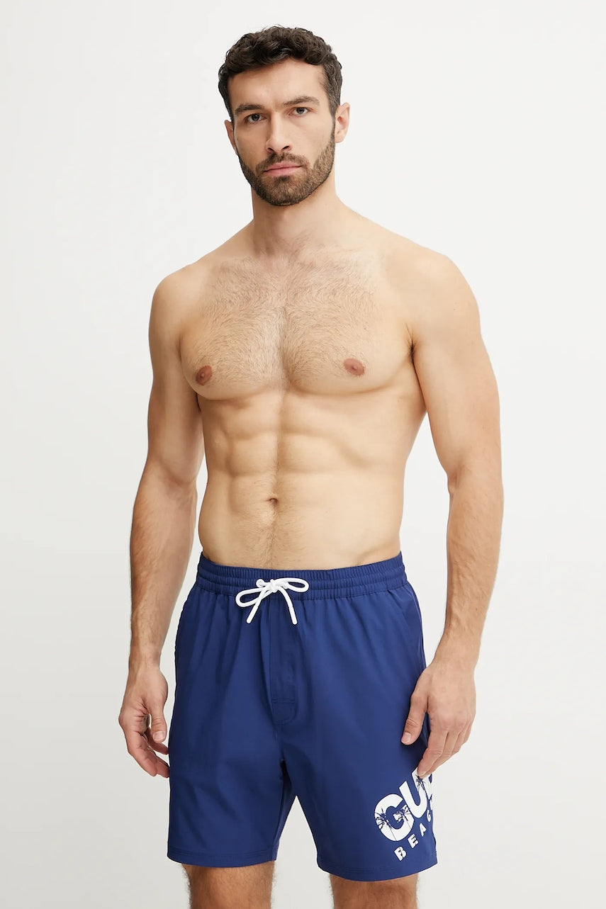 Kratke hlače za kupanje Guess boja: tamno plava, F5GT27 WG2E2