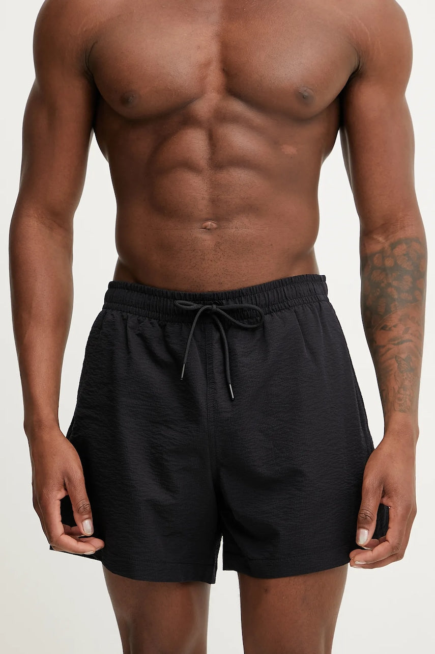 Kratke hlače za kupanje Abercrombie & Fitch boja: crna, KI133-5028