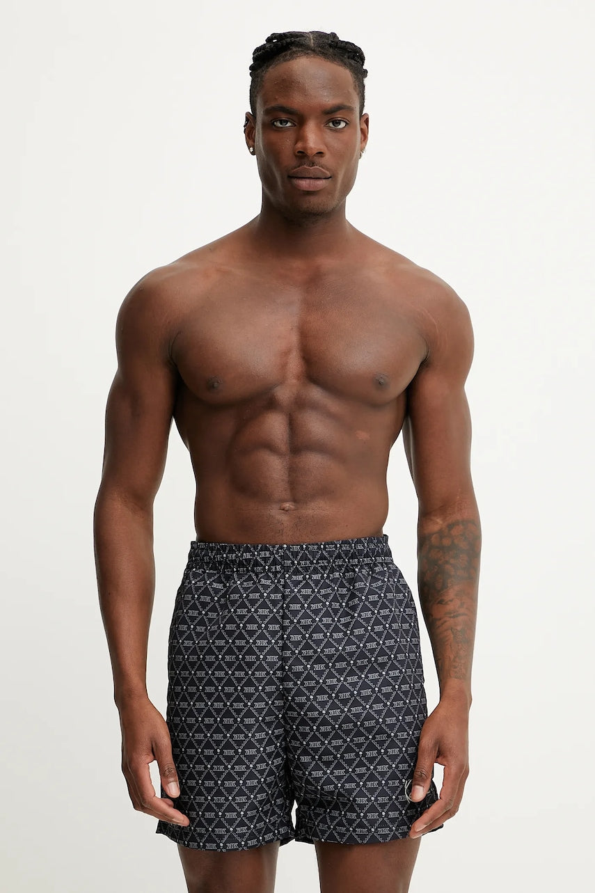 Kratke hlače za kupanje Karl Kani boja: crna, 60550022