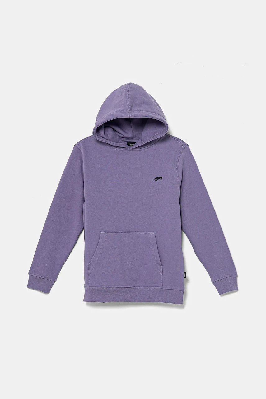 Dječja pamučna dukserica Vans SALTON LOOSE boja: ljubičasta, s kapuljačom, bez uzorka, VN000P5T6PH1