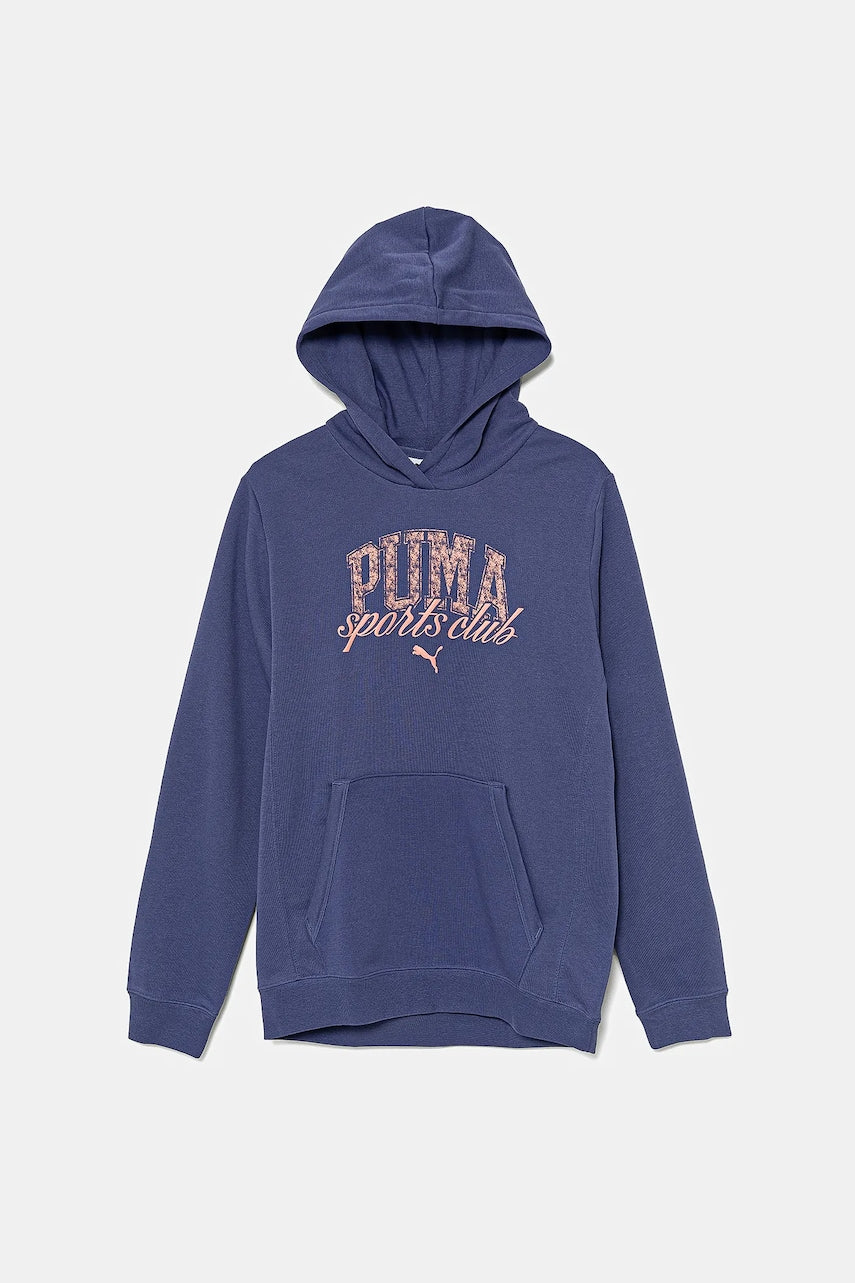 Otroški pulover Puma CLASS Hoodie TR vijolična barva, s kapuco, 685829