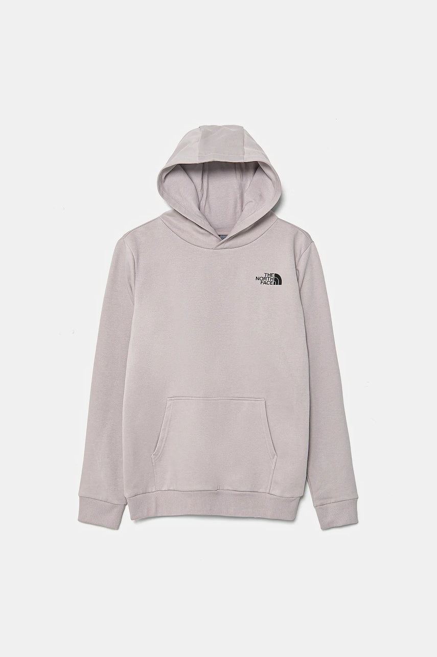 Dječja dukserica The North Face TEEN SIMPLE DOME HOODIE boja: siva, s kapuljačom, bez uzorka, NF0A8AXV1OA1