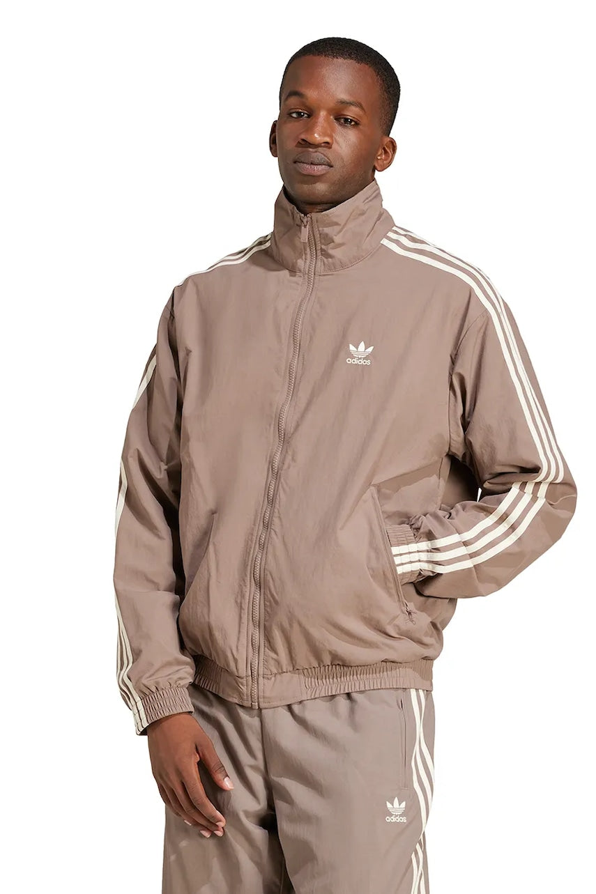 Dukserica adidas Originals Firebird Tracktop za muškarce, boja: bež, s uzorkom, JP1023