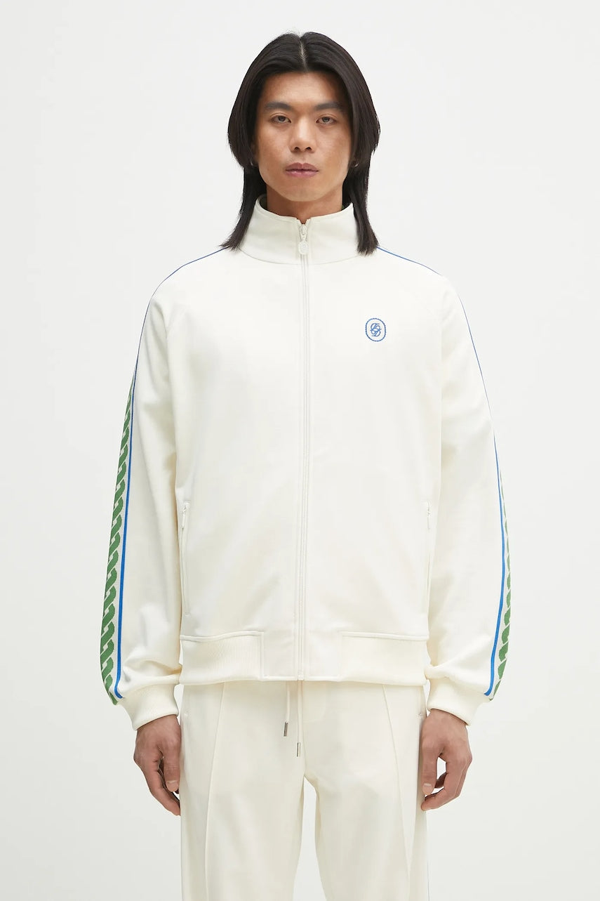 Pulover Drôle de Monsieur La Track jacket Tresse moški, bež barva, G-SJ007-PL135-OW