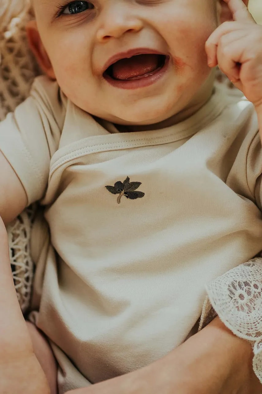 Pamučni bodi za bebe Donsje Cadey Bodysuit Olive 3036002