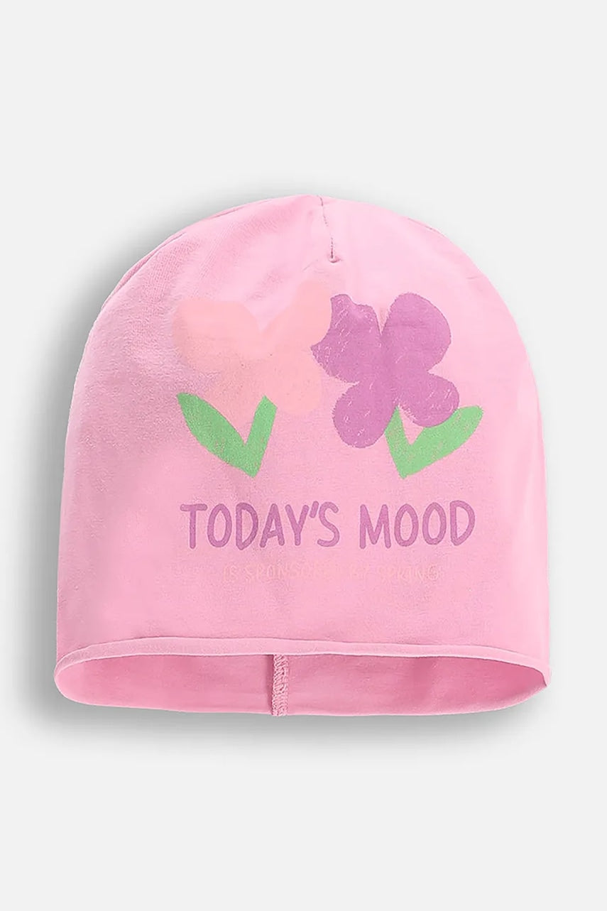 Kapa Coccodrillo boja: ružičasta, od tanke pletenine, pamučne, ACCESSORIES SPRING GIRL