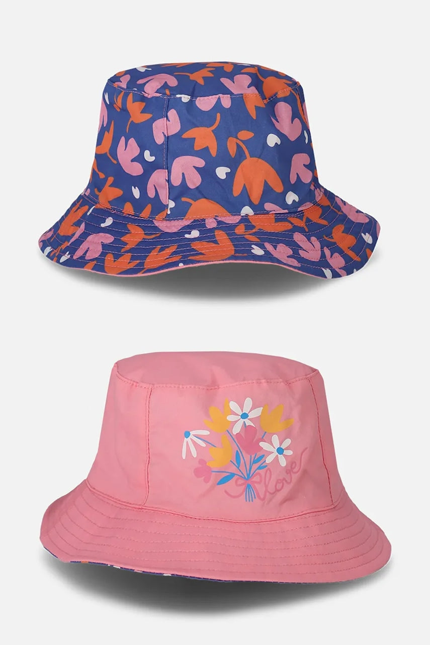 Pamučni dvostrani šešir za djecu Coccodrillo pamučne, ACCESSORIES SUMMER GIRL