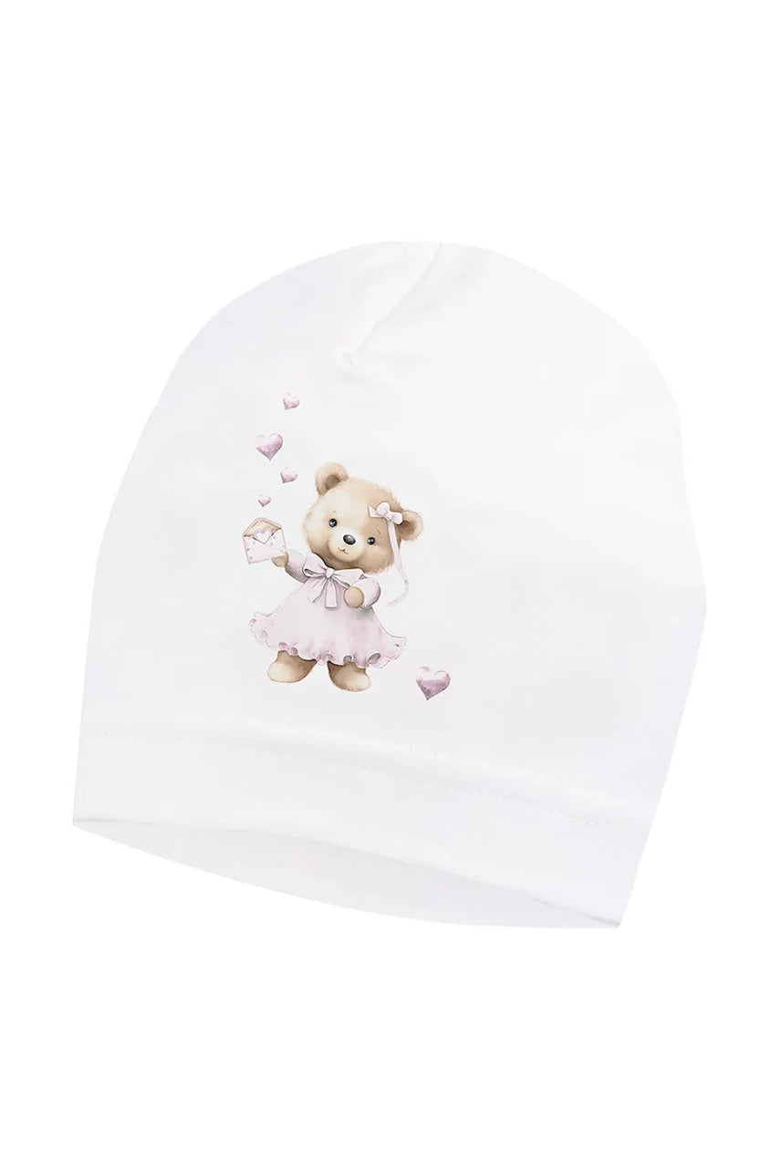 Kapa za bebe Jamiks NEIA boja: bijela, od tanke pletenine, JLH026