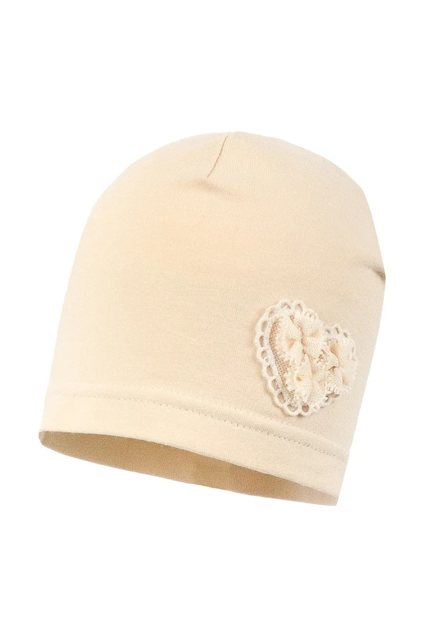 Dječja kapa Jamiks HALIMEDA boja: bež, od tanke pletenine, JWH077