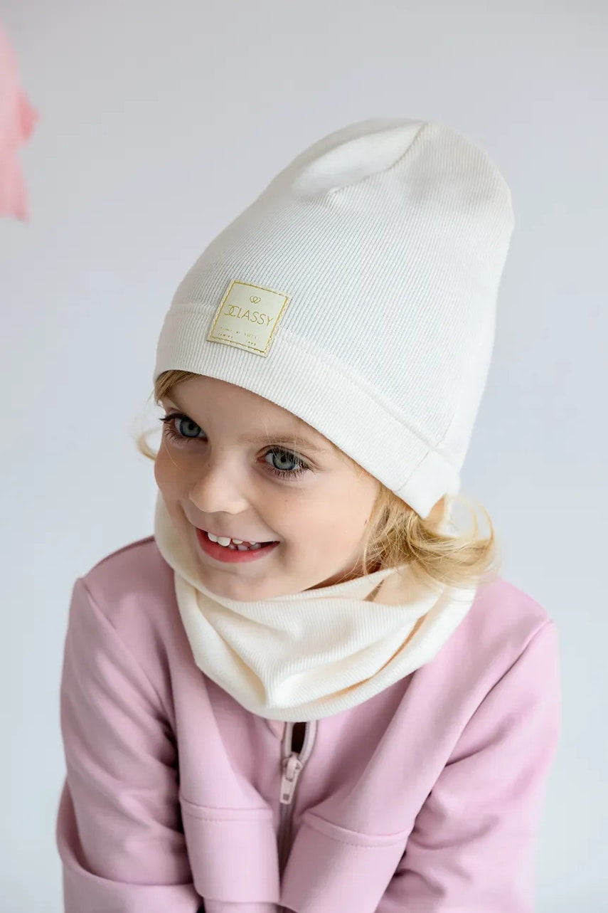 Dječja kapa Jamiks KISSI boja: bež, od tanke pletenine, JWH200