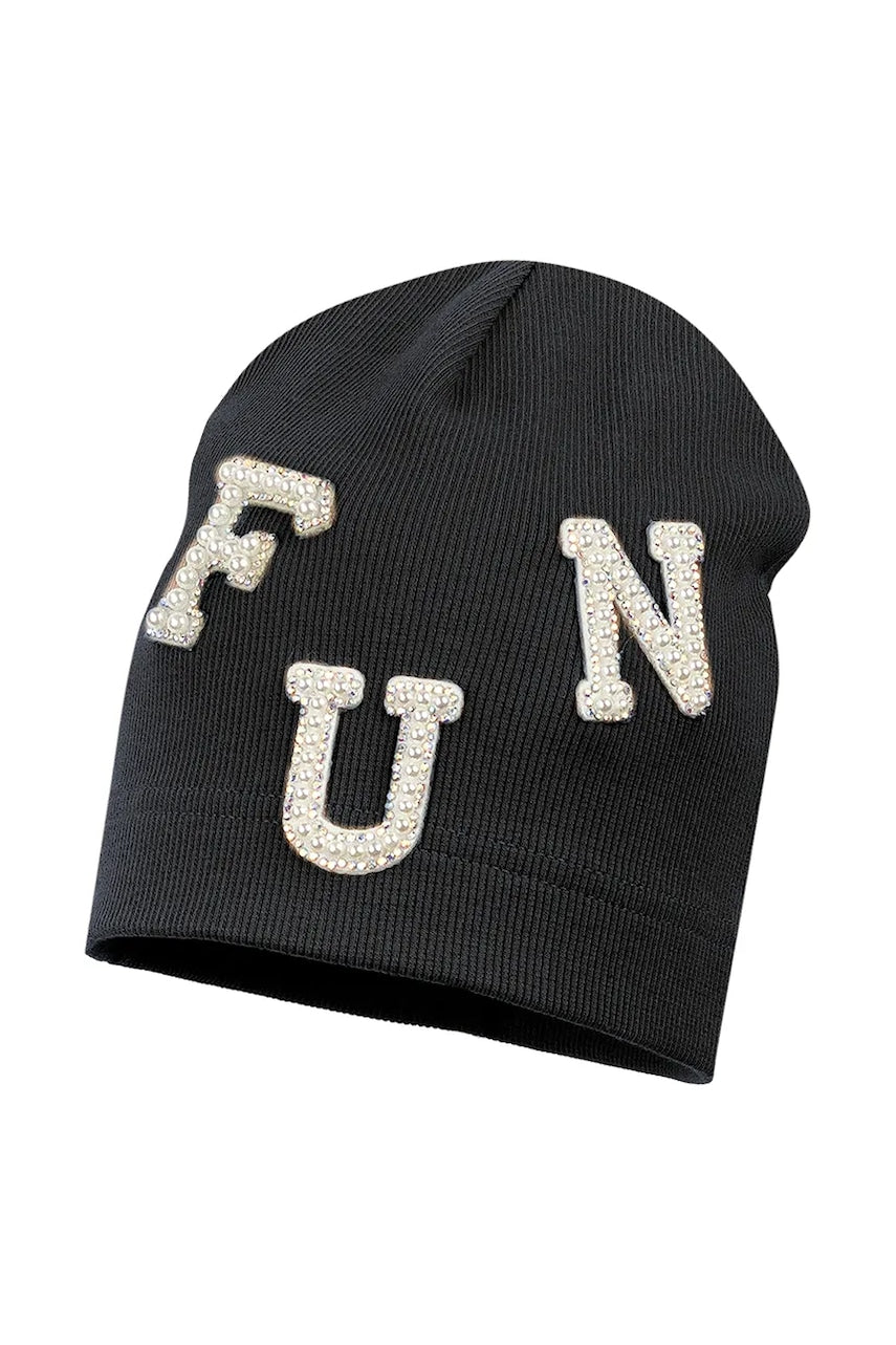 Dječja kapa Jamiks MADONNA boja: crna, od tanke pletenine, JWH070