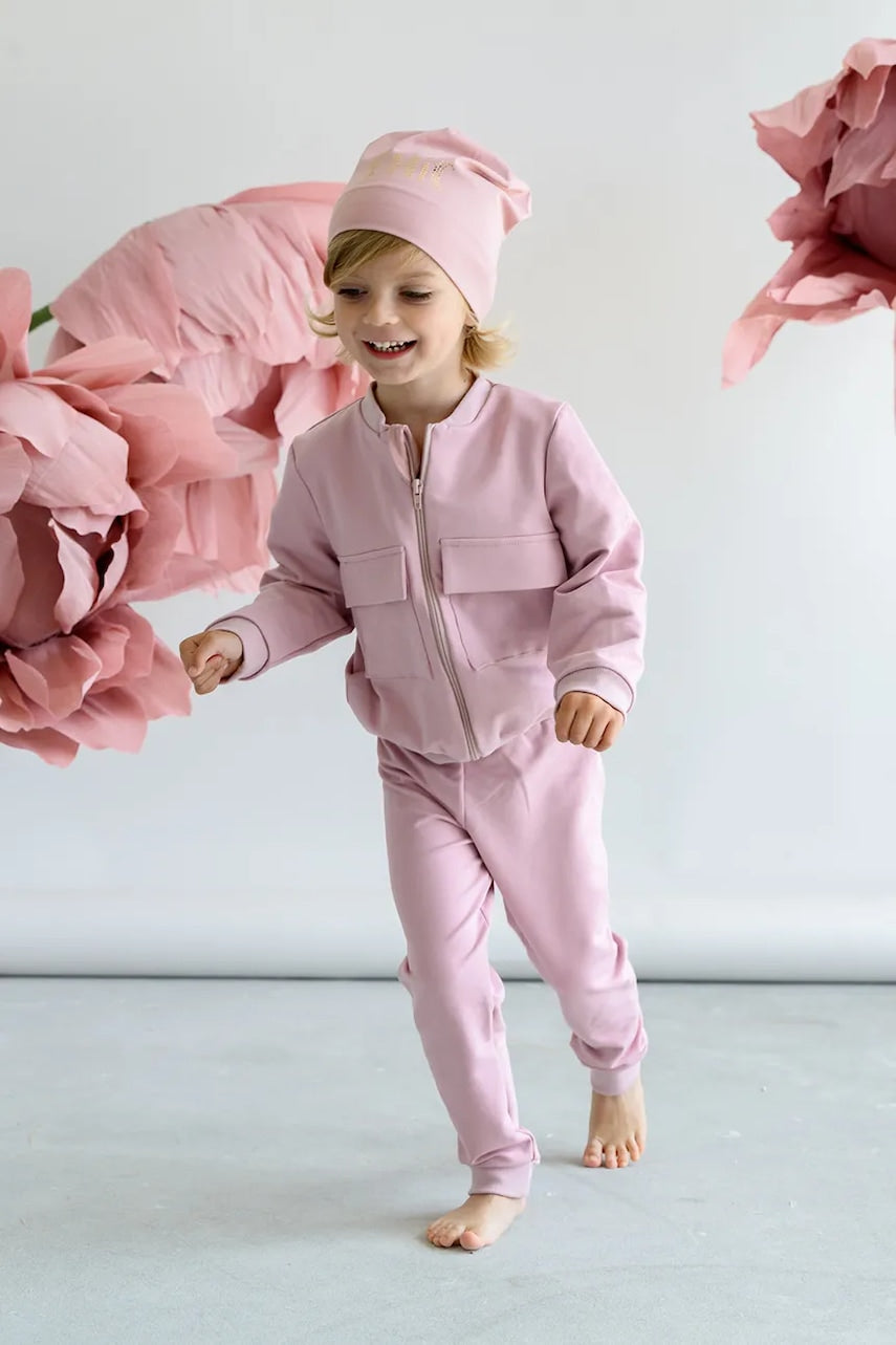 Dječja kapa Jamiks MIER boja: ružičasta, od tanke pletenine, JWH057