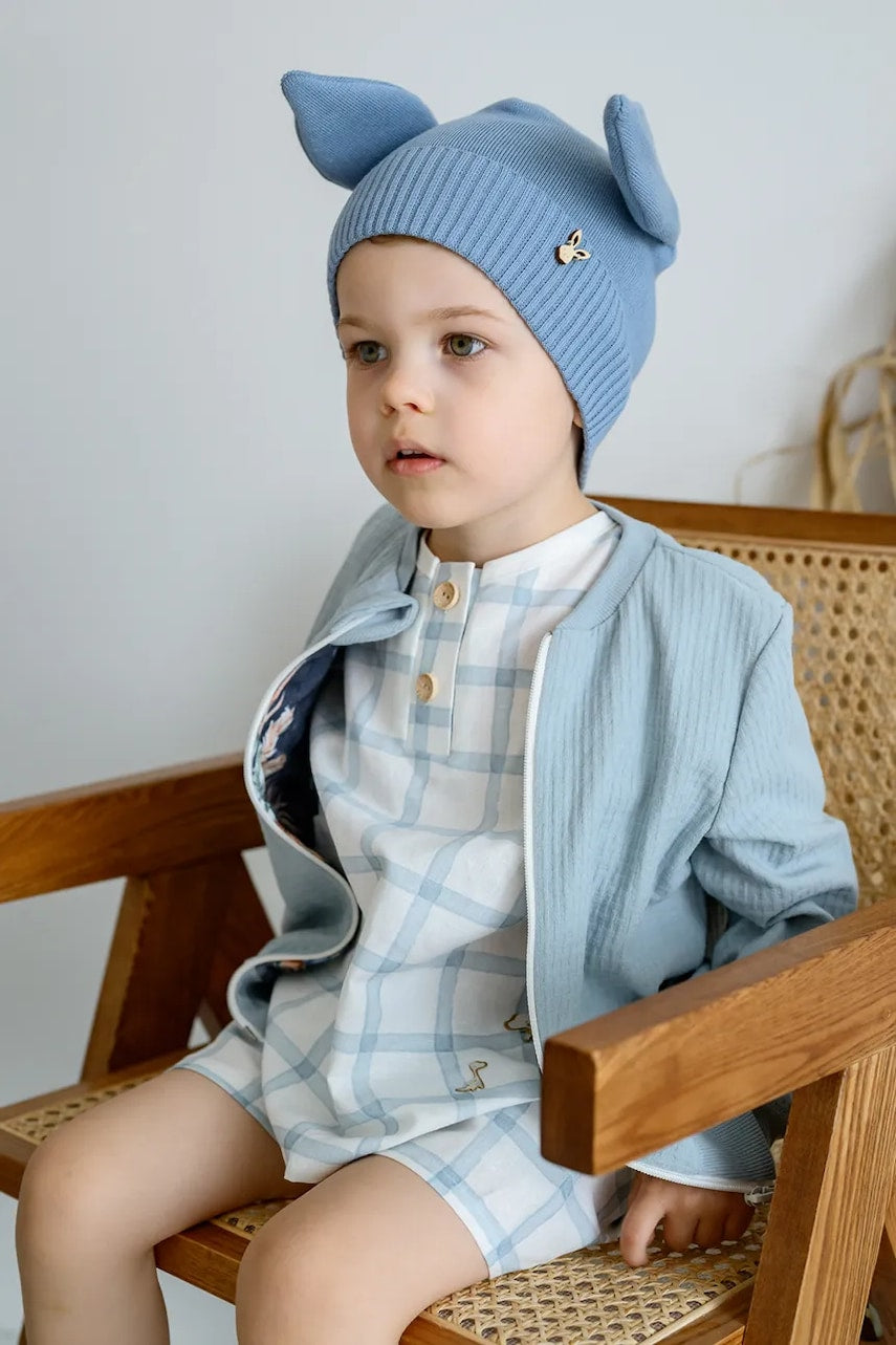 Pamučna kapa za djecu Jamiks NORI od tanke pletenine, pamučna, JWH106