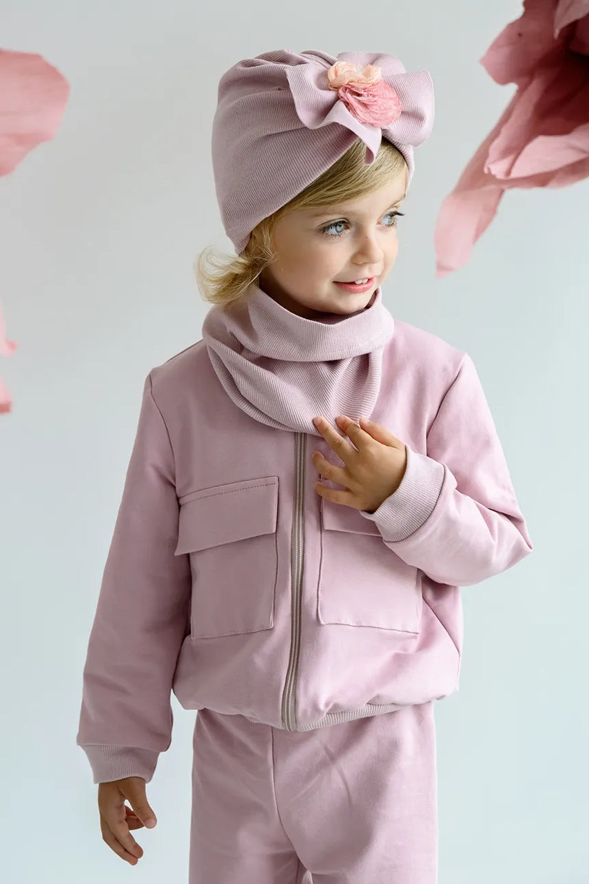 Dječja kapa Jamiks ONDINE boja: ljubičasta, od tanke pletenine, JWH075