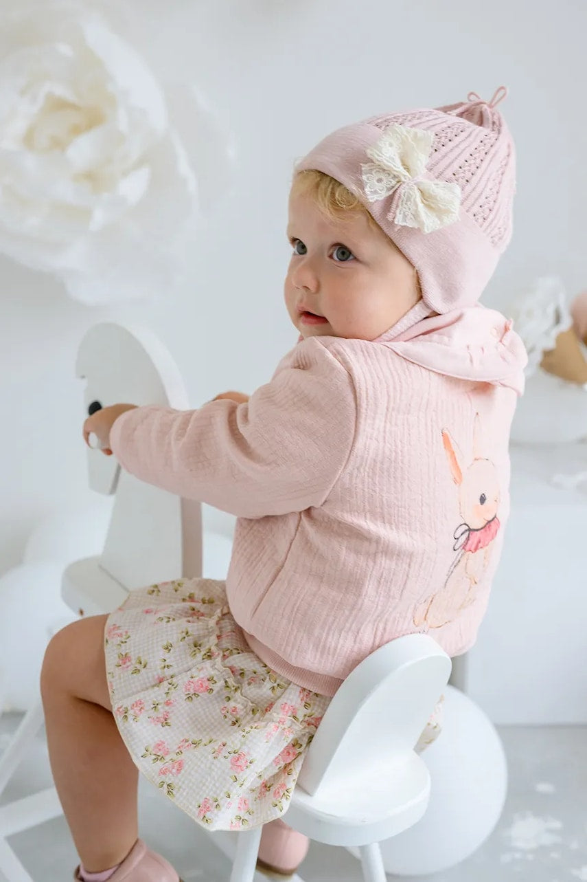 Dječja kapa Jamiks SAGARA boja: ružičasta, od tanke pletenine, JWH120