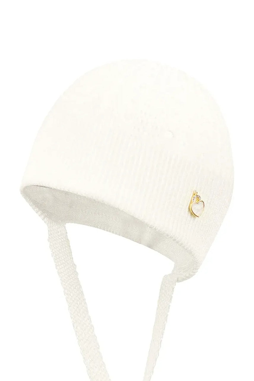 Dječja kapa Jamiks SEANNA boja: bež, od tanke pletenine, JWH065