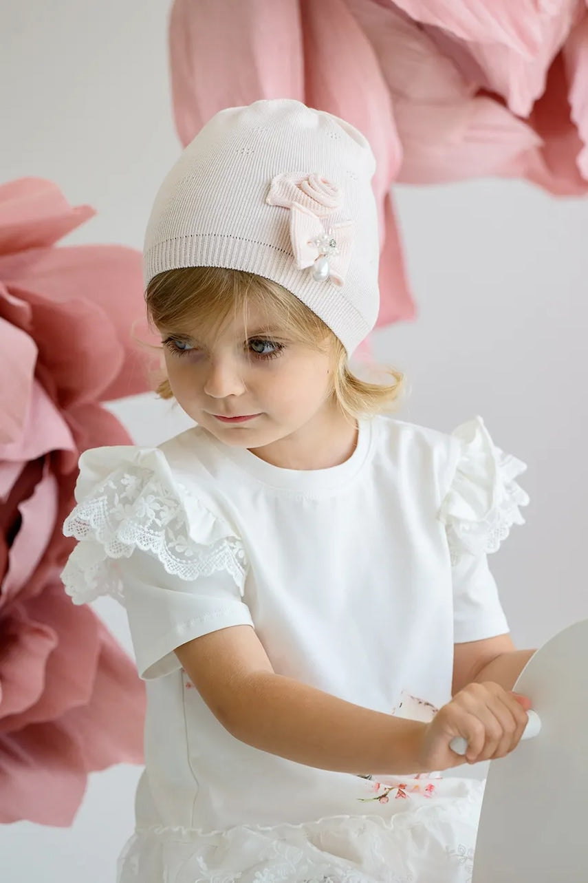 Dječja kapa Jamiks SEDNA boja: ružičasta, od tanke pletenine, JWH083