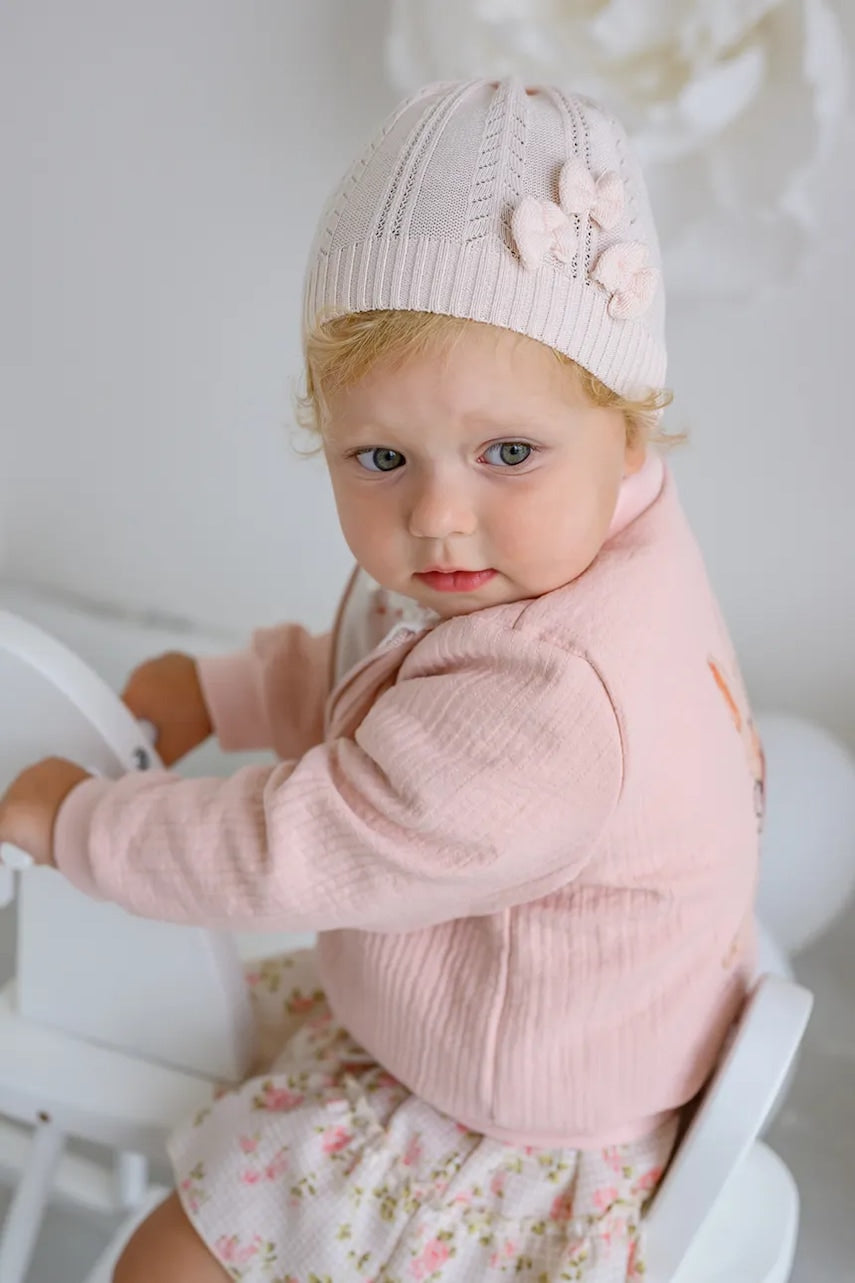 Dječja kapa Jamiks THALASSA boja: ružičasta, od tanke pletenine, JWH091