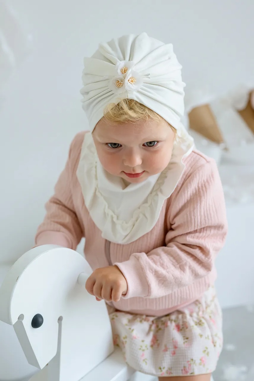 Dječja kapa Jamiks TITANI boja: bež, od tanke pletenine, JWH089