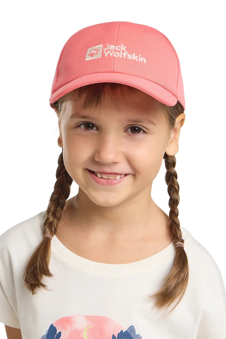 Otroška baseball kapa Jack Wolfskin BASEBALL CAP K roza barva, 1901013