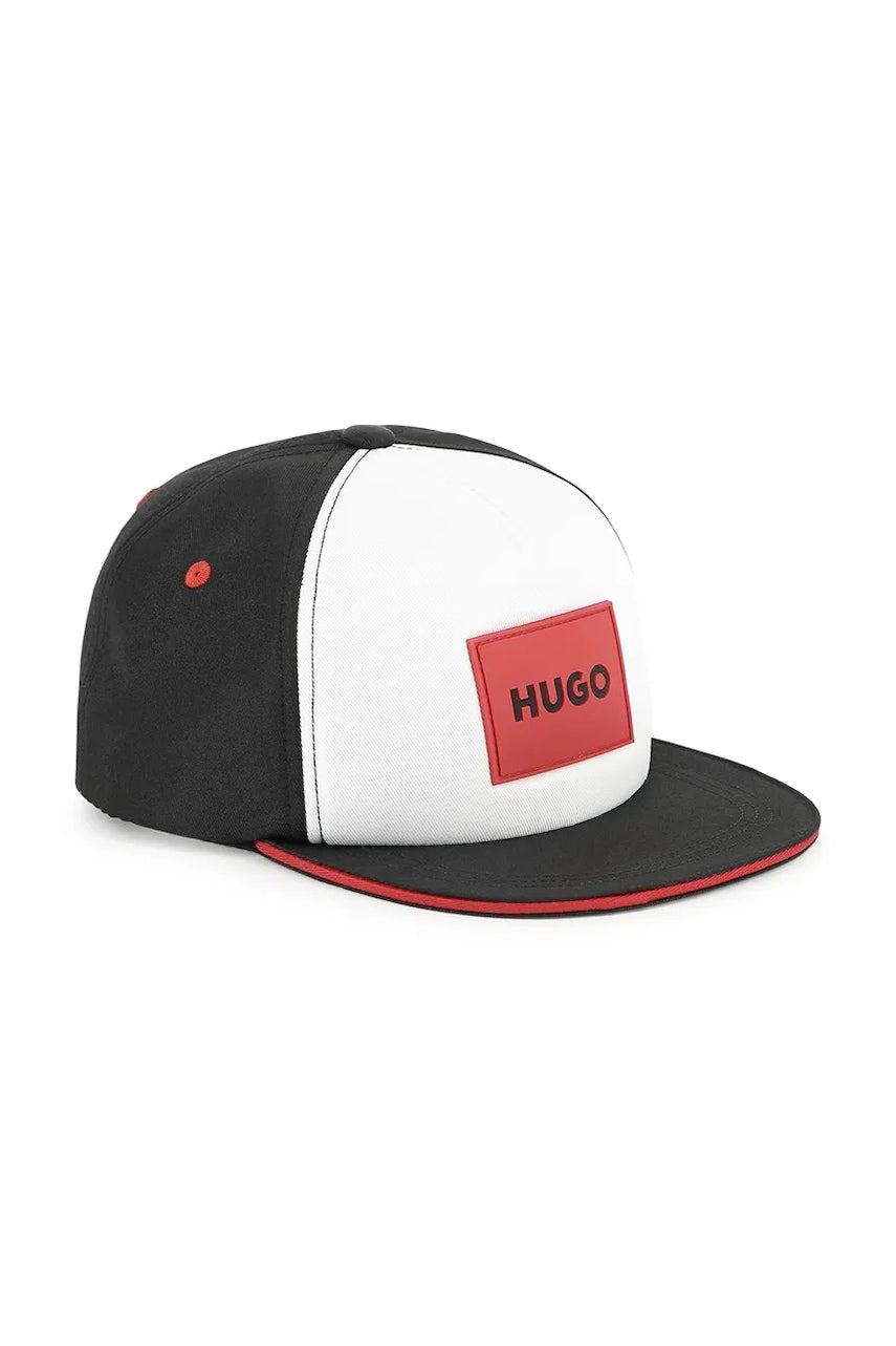 Otroška baseball kapa HUGO bela barva, G00312