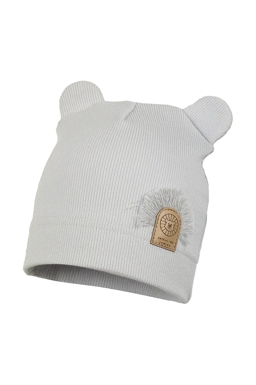 Dječja kapa Jamiks FLORENTYN boja: siva, od tanke pletenine, JWH087