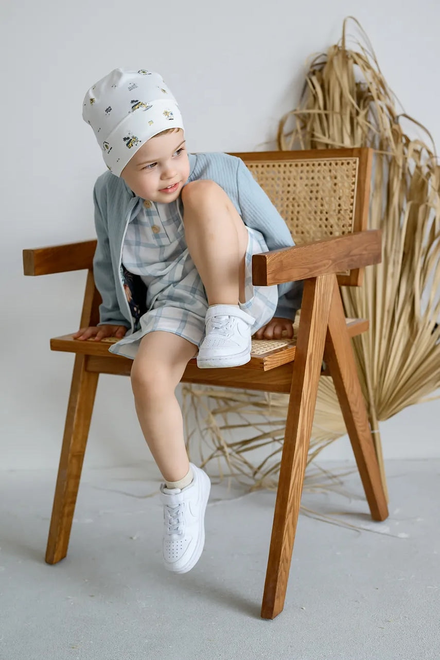 Kapa za bebe Jamiks JASON boja: bež, od tanke pletenine, JWH054