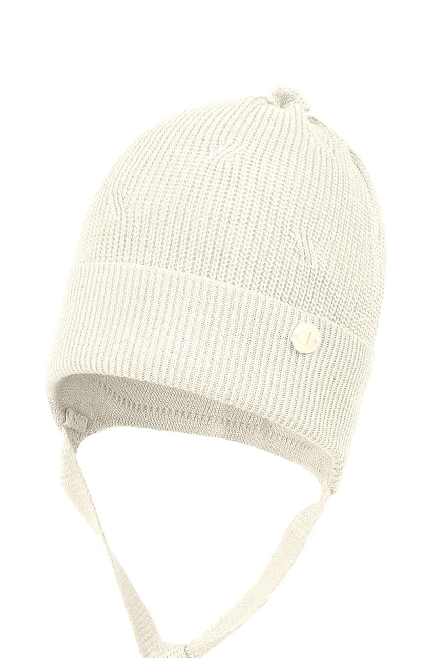 Dječja kapa Jamiks LIR boja: bež, od tanke pletenine, JWH062