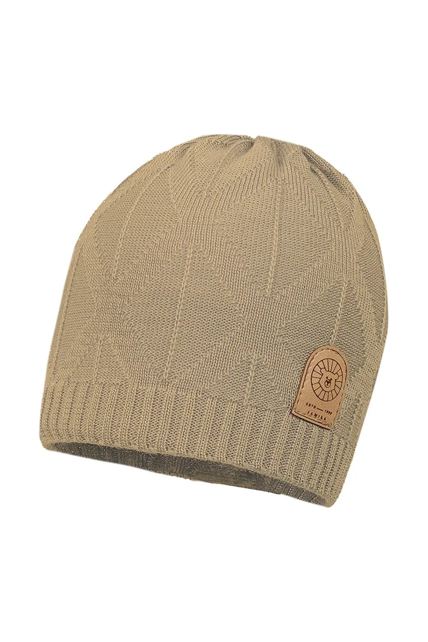 Dječja kapa Jamiks LUZ boja: smeđa, od tanke pletenine, JWH109