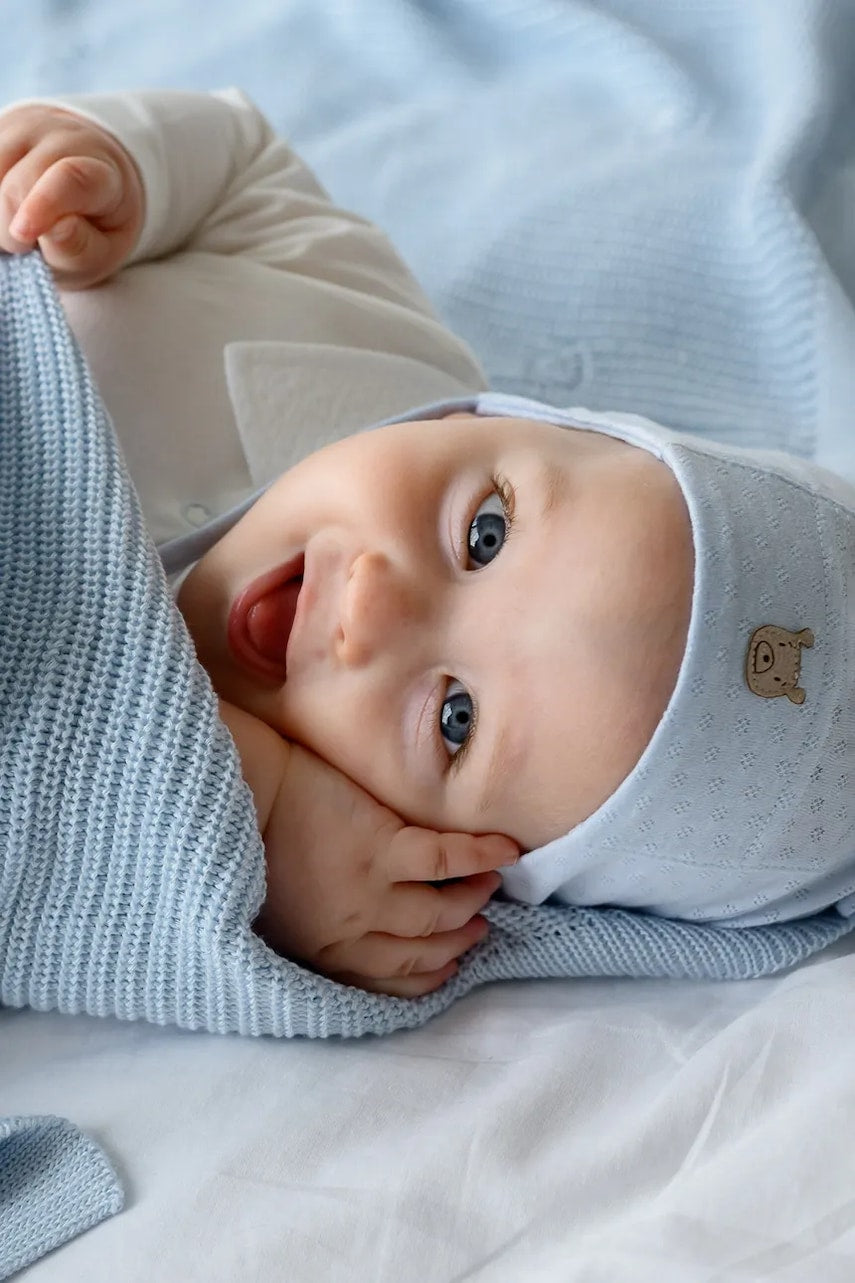 Kapa za bebe Jamiks VERONA od tanke pletenine, pamučna, JLH066