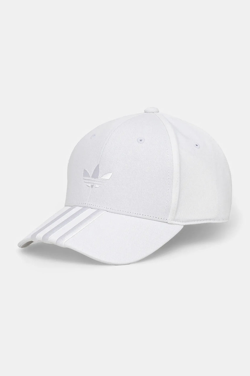 Pamučna kapa sa šiltom adidas Originals BASEBALL boja: bijela, bez uzorka, JN5832