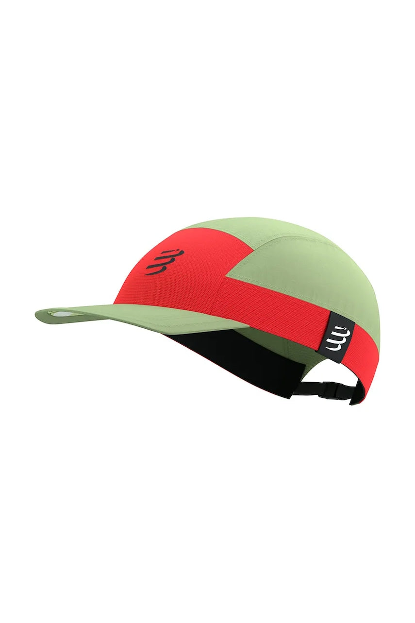 Kapa sa šiltom Compressport 5 Panel Light boja: zelena, bez uzorka, XHWU7926