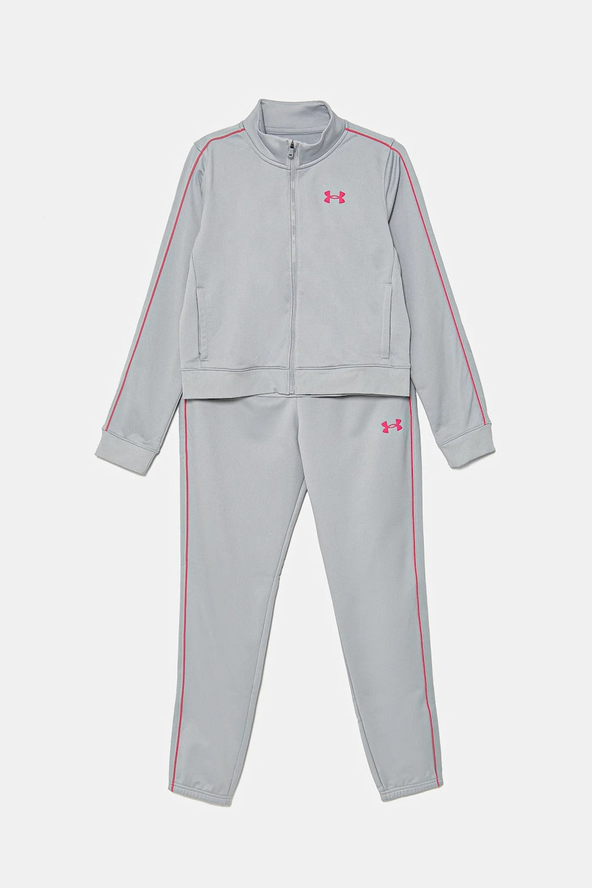 Dječja trenirka Under Armour Icon Knit Crop Tracksuit boja: siva, 1386528
